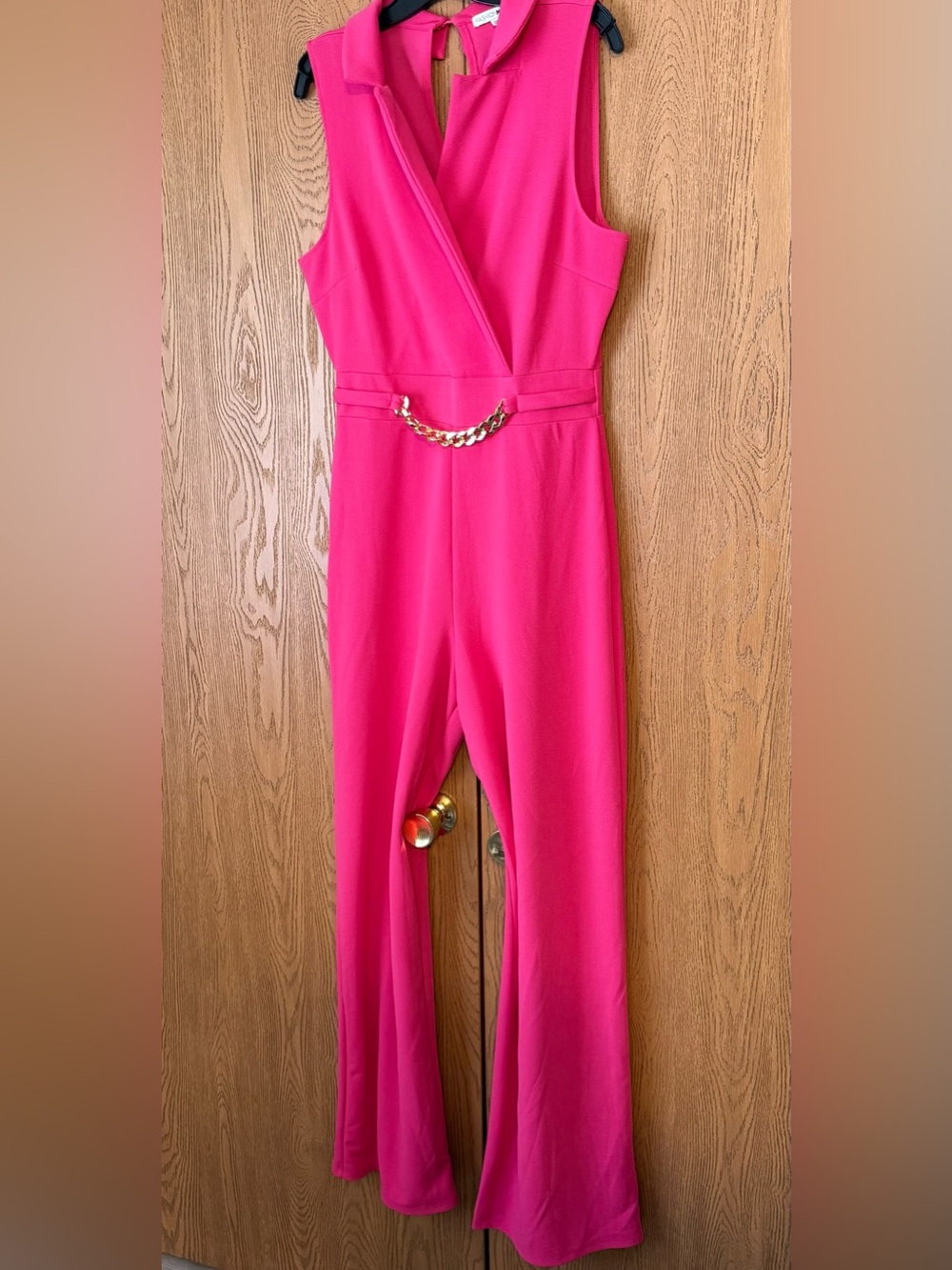 Fashion Nova ‘Chained To Your Love’ Sleeveless Jumpsuit with Chain Detai
